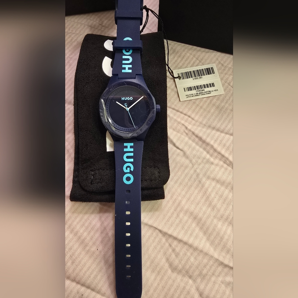 Men's Hugo Boss Watch.Blue. New In Box WithTags.Water Resistant. - Picture 2 of 10